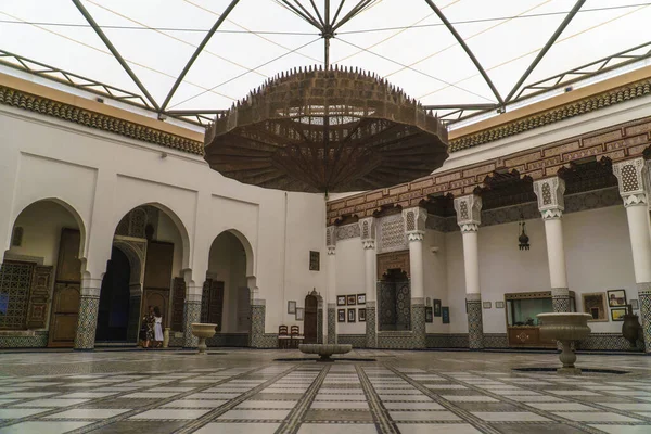 Fotografía Interior Del Museo Marrakech Marruecos Imagen Gran Angular Con — Foto de Stock