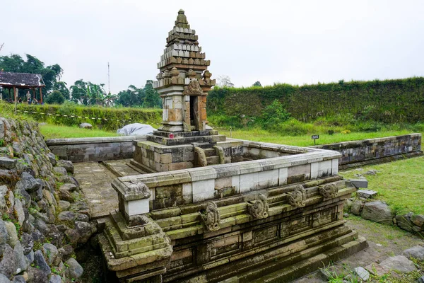 Edifício Histórico Artístico Templo Para Petirtaan Liyangan Site Indonésia Este — Fotografia de Stock