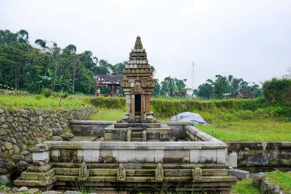 Edifício Histórico Artístico Templo Para Petirtaan Liyangan Site Indonésia Este — Fotografia de Stock