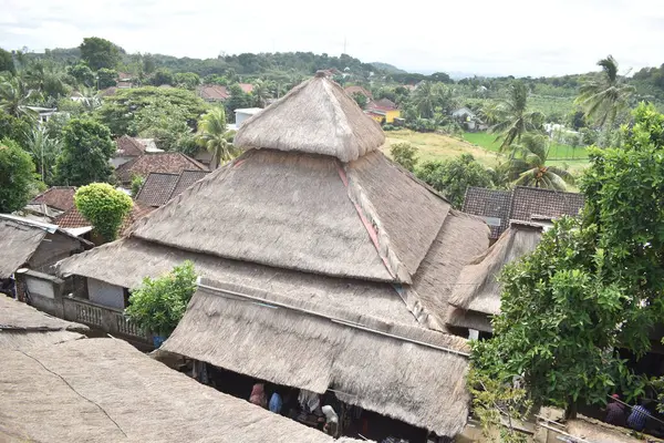 stock image traditional houses and beautiful traditional life in Sade Village. Travel to the Sade traditional village in Lombok, West Nusa Tenggara Province, Indonesia.