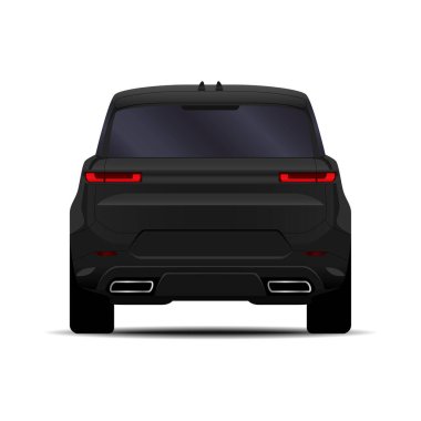 Gerçekçi bir SUV arabası. arka plan.