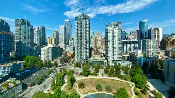 Ciudad Vancouver Vista Del Paisaje Urbano Columbia Británica Crisis Inmobiliaria — Foto de Stock
