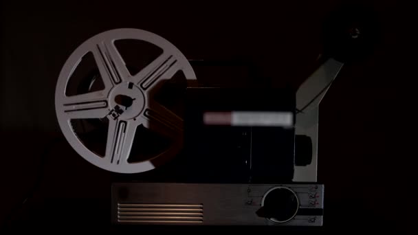 Stary Projektor Filmów Super8 8Mm — Wideo stockowe