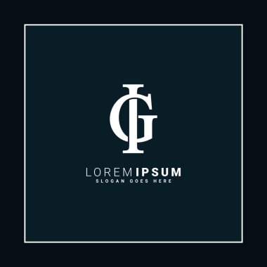 Başlangıç Harfi IG ya da GI Logosu için Yaratıcı Monogram - Alfabe I & G için Asgari Vektör Logosu Şablonu