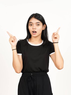 Beyazlar Arasında Güzel Asyalı Kadın 'ın Sol ve Sol Tarafını Gösteriyor