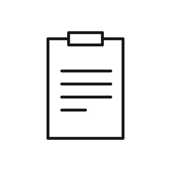 可编辑的纸张信息图标 矢量插图孤立在白色背景 用于演示文稿 网站或移动应用程序 — 图库矢量图片