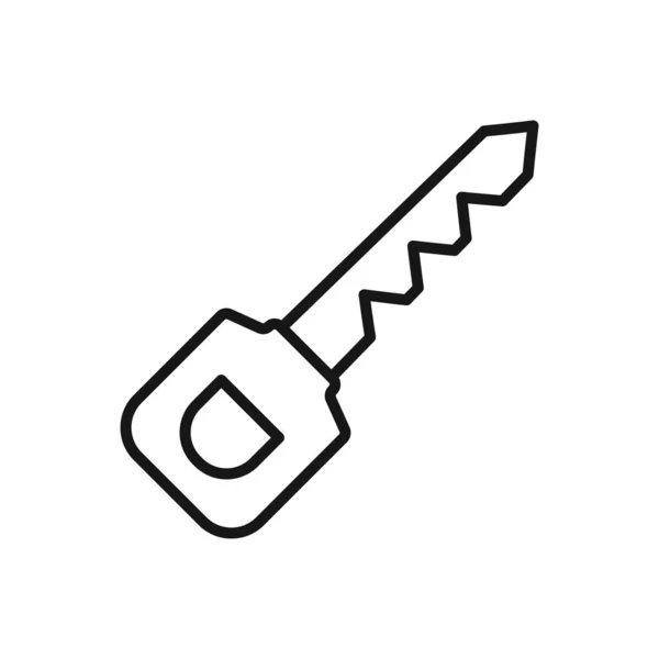 Upravitelná Ikona Klíče Vektorové Ilustrace Izolované Bílém Pozadí Použití Pro — Stockový vektor