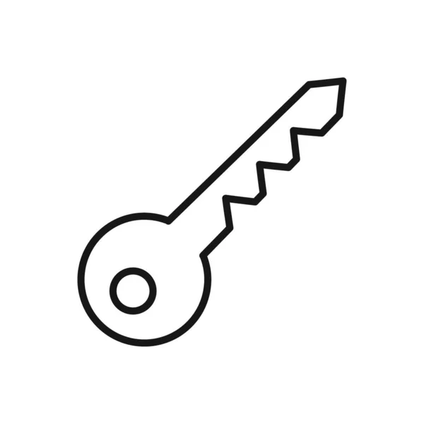 Editierbares Schlüsselsymbol Vektor Illustration Isoliert Auf Weißem Hintergrund Verwendung Für — Stockvektor