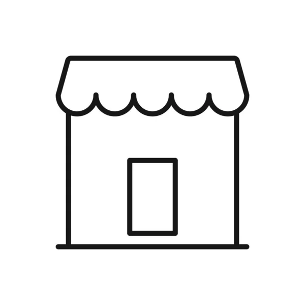 Editierbares Icon Shop Vektorillustration Isoliert Auf Weißem Hintergrund Verwendung Für — Stockvektor