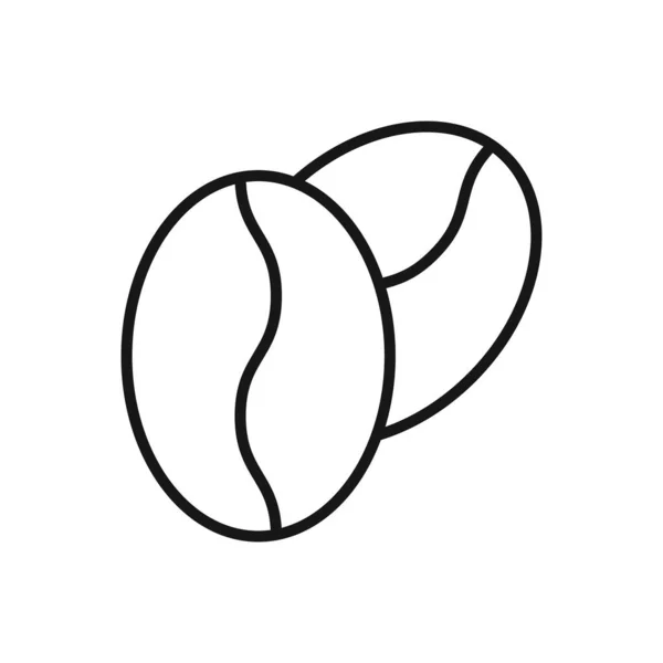 Ícone Editável Coffee Bean Ilustração Vetorial Isolada Fundo Branco Usando —  Vetores de Stock