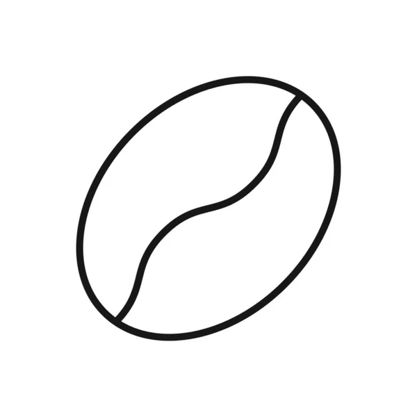 Editable Icon Coffee Bean Vector Illustratie Geïsoleerd Witte Achtergrond Gebruik — Stockvector