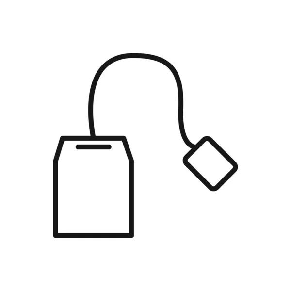 Icône Modifiable Tea Bag Illustration Vectorielle Isolée Sur Fond Blanc — Image vectorielle