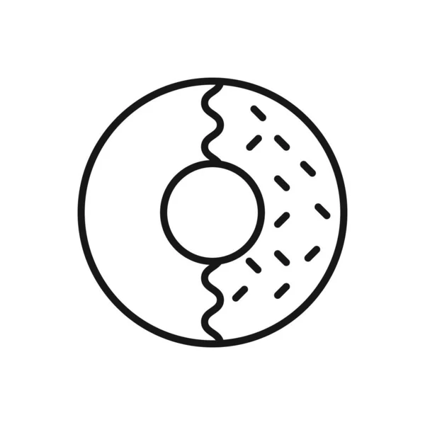 Editierbare Donut Ikone Vektor Illustration Isoliert Auf Weißem Hintergrund Verwendung — Stockvektor