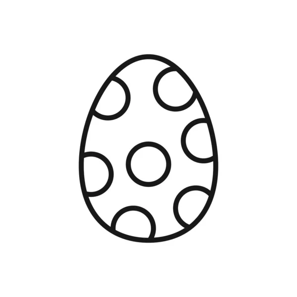 Editable Icon Easter Egg Vector Illustratie Geïsoleerd Witte Achtergrond Gebruik — Stockvector