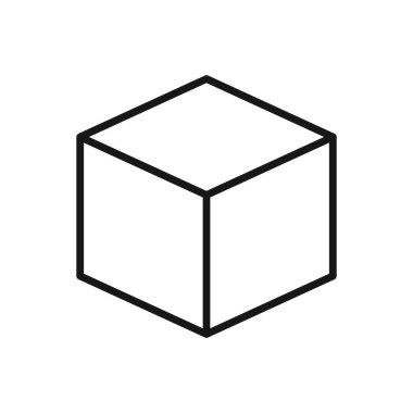 Düzenlenebilir Paket Kutusu Simgesi, Vektör illüstrasyonu beyaz arkaplanda izole edildi. Sunum, web sitesi veya mobil uygulama için kullanılacak