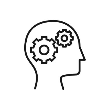 Düzenlenebilir Kalkınma Simgesi, Vektör illüstrasyonu beyaz arkaplanda izole edildi. Sunum, web sitesi veya mobil uygulama için kullanılacak