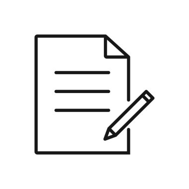 Düzenlenebilir Dosya Simgesi, Vektör illüstrasyonu beyaz arkaplanda izole edildi. Sunum, web sitesi veya mobil uygulama için kullanılacak