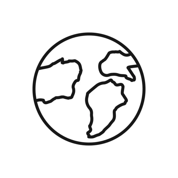 Icône Modifiable Globe Illustration Vectorielle Isolée Sur Fond Blanc Utilisant — Image vectorielle