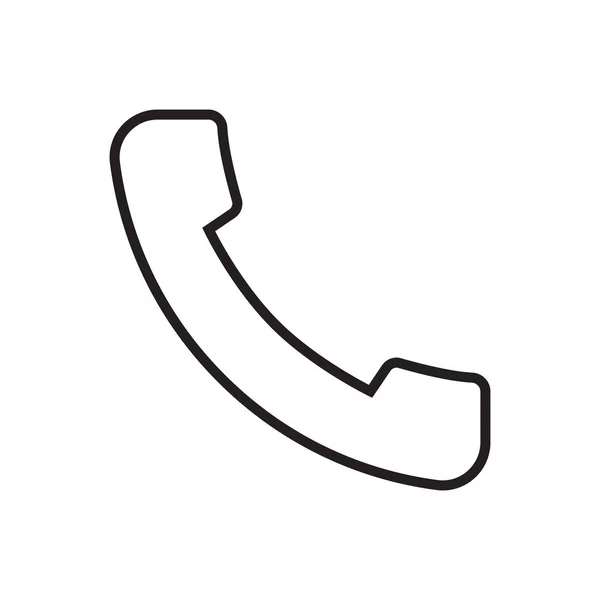 Επεξεργάσιμο Εικονίδιο Του Τηλεφώνου Διανυσματική Απεικόνιση Απομονώνονται Λευκό Φόντο Χρήση — Διανυσματικό Αρχείο