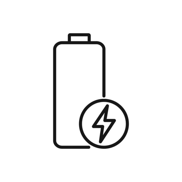 Ícone Editável Bateria Ilustração Vetorial Isolada Sobre Fundo Branco Usando —  Vetores de Stock