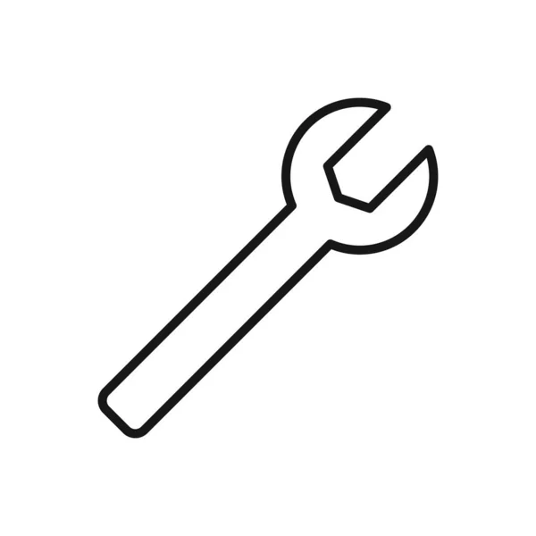 Editable Icon Spanner Wrench Vector Illustration Isolated White Background Using — Stock Vector