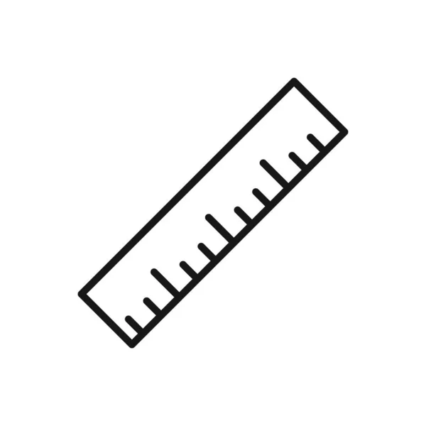 Елегантна Ікона Лінійки Векторні Ілюстрації Ізольовані Білому Тлі Використання Презентації — стоковий вектор