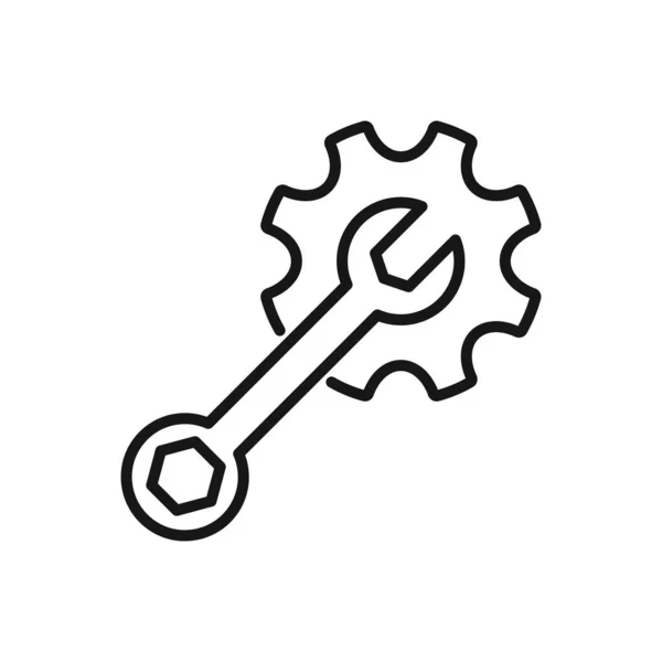 Настольная Икона Гаечного Ключа Колесика Икона Настройки Икона Шитья Векторная — стоковый вектор