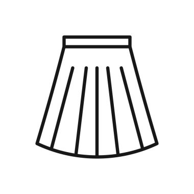 Eteğin Düzenlenebilir Simgesi, Vektör illüstrasyonu beyaz arkaplanda izole edildi. Sunum, web sitesi veya mobil a için kullanılıyor