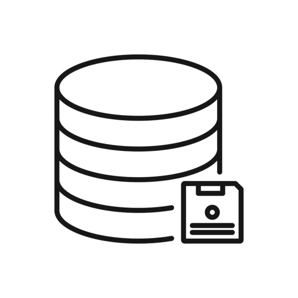 Editierbares Icon Database Vektordarstellung Isoliert Auf Weißem Hintergrund Verwendung Für — Stockvektor