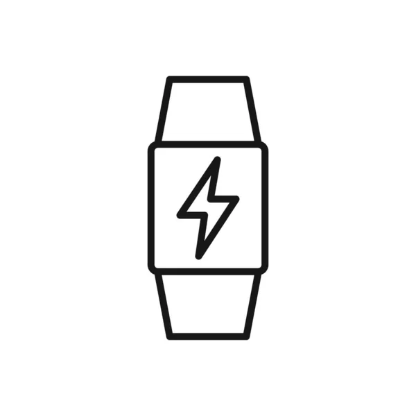 Icône Modifiable Smartwatch Charging Screen Illustration Vectorielle Isolée Sur Fond — Image vectorielle