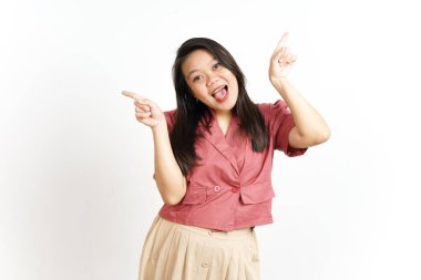 Beyazlar Arasında Güzel Asyalı Kadın 'ın Sol ve Sol Tarafını Gösteriyor