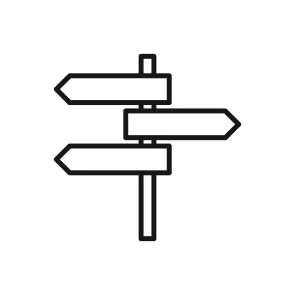 Icône Modifiable Signpost Illustration Vectorielle Isolée Sur Fond Blanc Utilisant — Image vectorielle