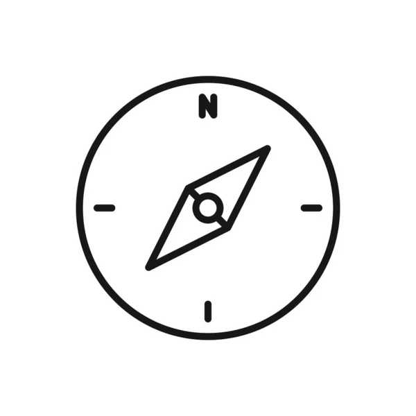 Icône Modifiable Compass Illustration Vectorielle Isolée Sur Fond Blanc Utilisant — Image vectorielle
