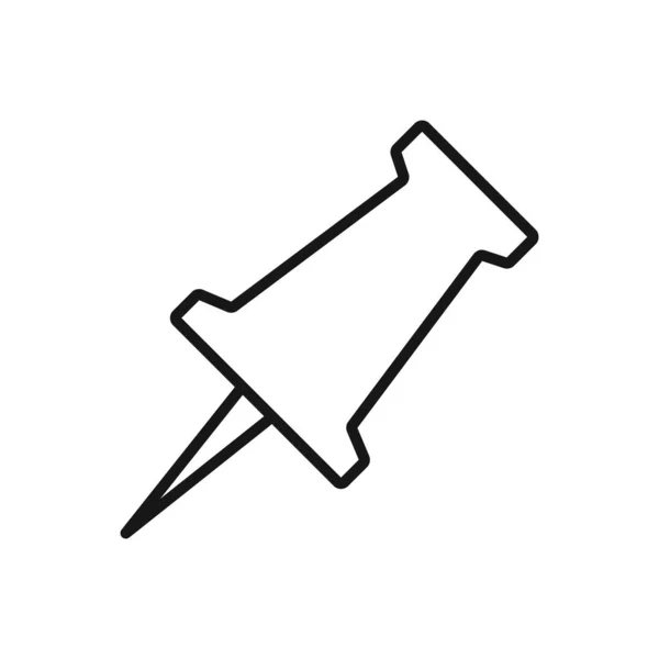 Editierbares Icon Pushpin Vektor Illustration Isoliert Auf Weißem Hintergrund Verwendung — Stockvektor