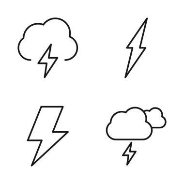 Düzenlenebilir Hava Simgesi, Vektör illüstrasyonu beyaz arkaplanda izole edildi. Sunum, web sitesi veya mobil uygulama için kullanılacak