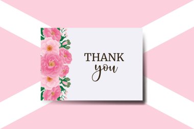 Tebrik kartı Şakayık Çiçek Tasarım Şablonu