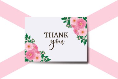 Tebrik kartı Şakayık Çiçek Tasarım Şablonu