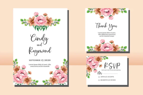 stock vector Floral Frame Wedding Invitation