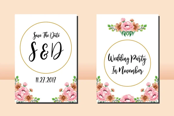 stock vector Floral Frame Wedding Invitation