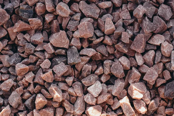 Pembe Granit Moloz Dokusu Üst Manzara Yakın Plan Metin Için — Stok fotoğraf