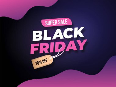 Sancak tanıtımınız için Kara Cuma tasarım konsepti