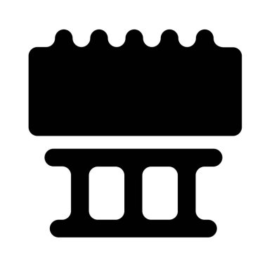 Web ve mobil uygulaması tasarımı, akordeon logo kavramı için beyaz arka plan üzerinde izole akordeon simge vektör