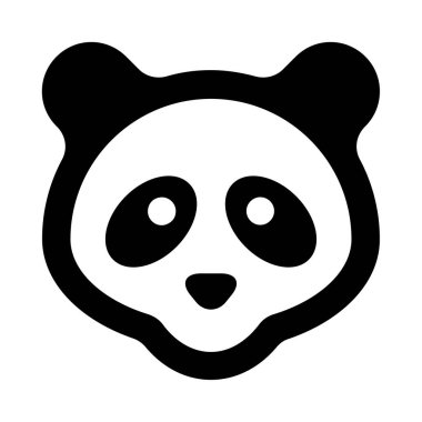 vektör karikatür panda simgesi