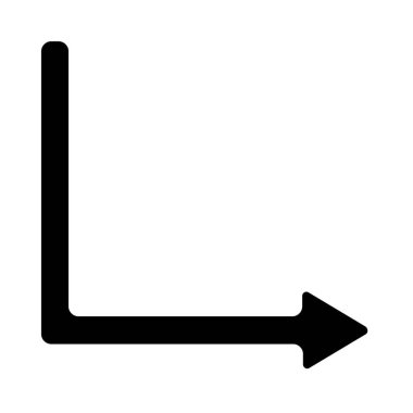 Sağ ok. Basit tasarım