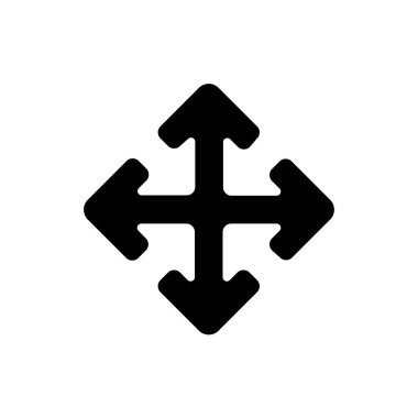 çapraz vektör ince çizgi simgesi