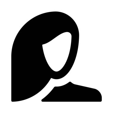 kadın simge vektör illüstrasyonu