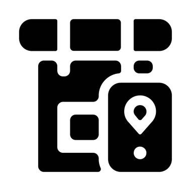 harita pin simgesi, vektör illüstrasyonu