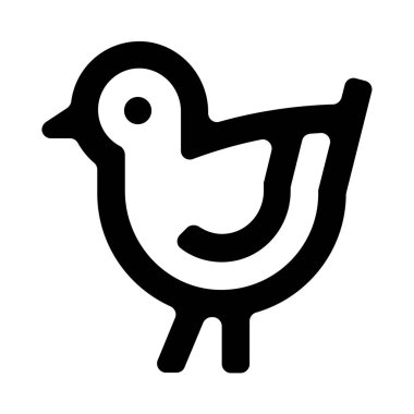 kuş vektör çizimi, simge tasarımı