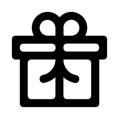 hediye simgesi, vektör çizimi