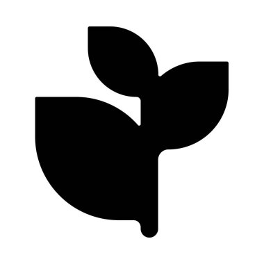 Yaprak ikonu vektör illüstrasyonu